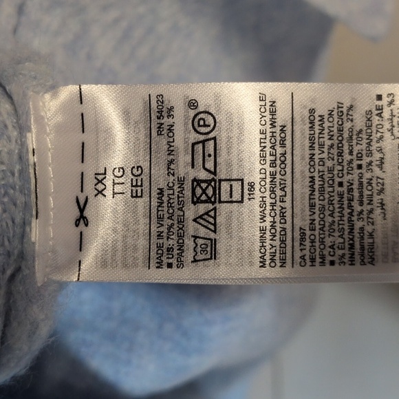 Old Navy Light Blue Sweater Size XXL NWT - Picture 5 of 7